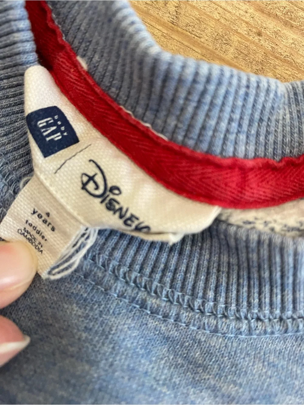 Kids 4T Gap Mickey Mouse Blue Pullover Sweatshirt Disney Boy Classic